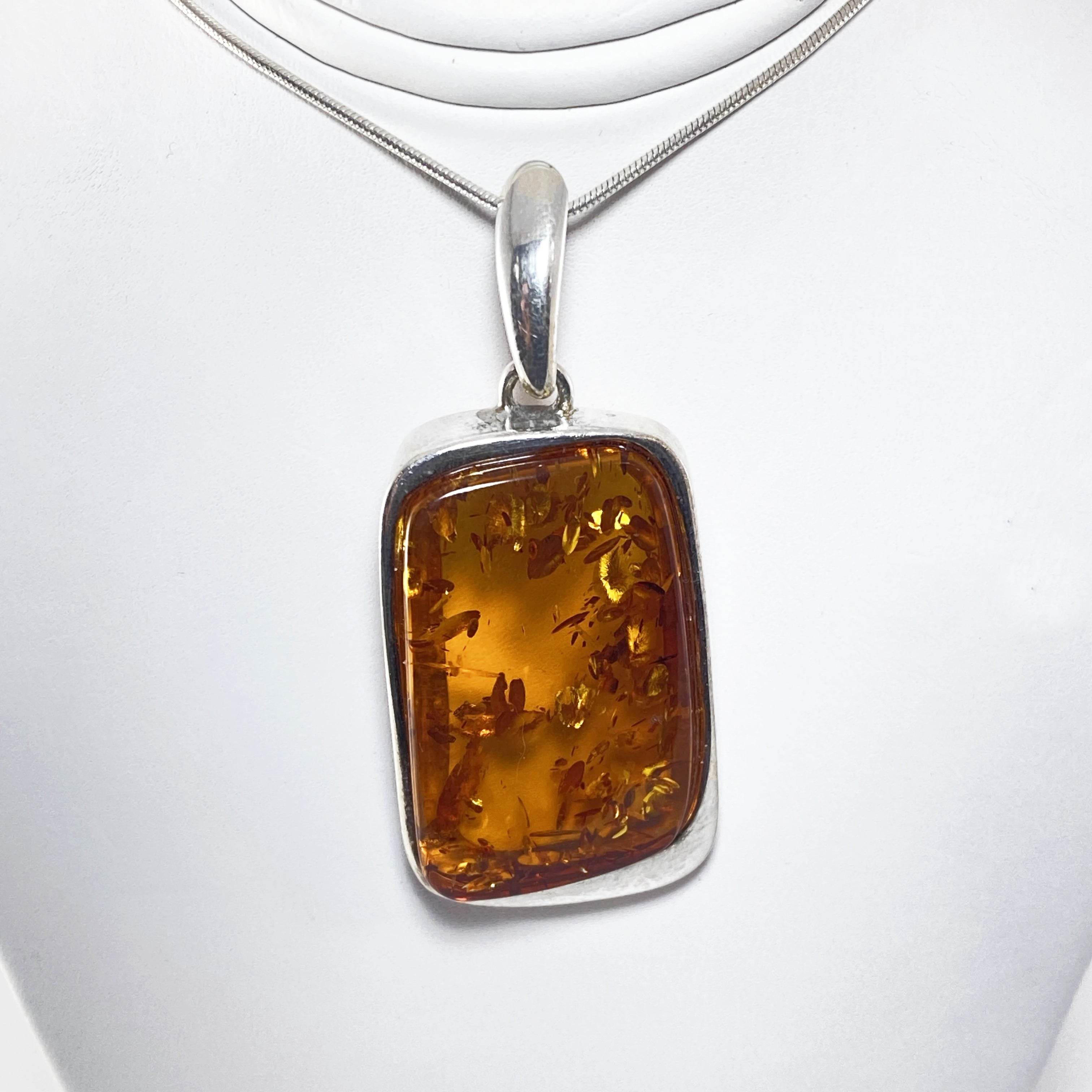 Cognac Amber Pendant - Rocks and Gems Canada