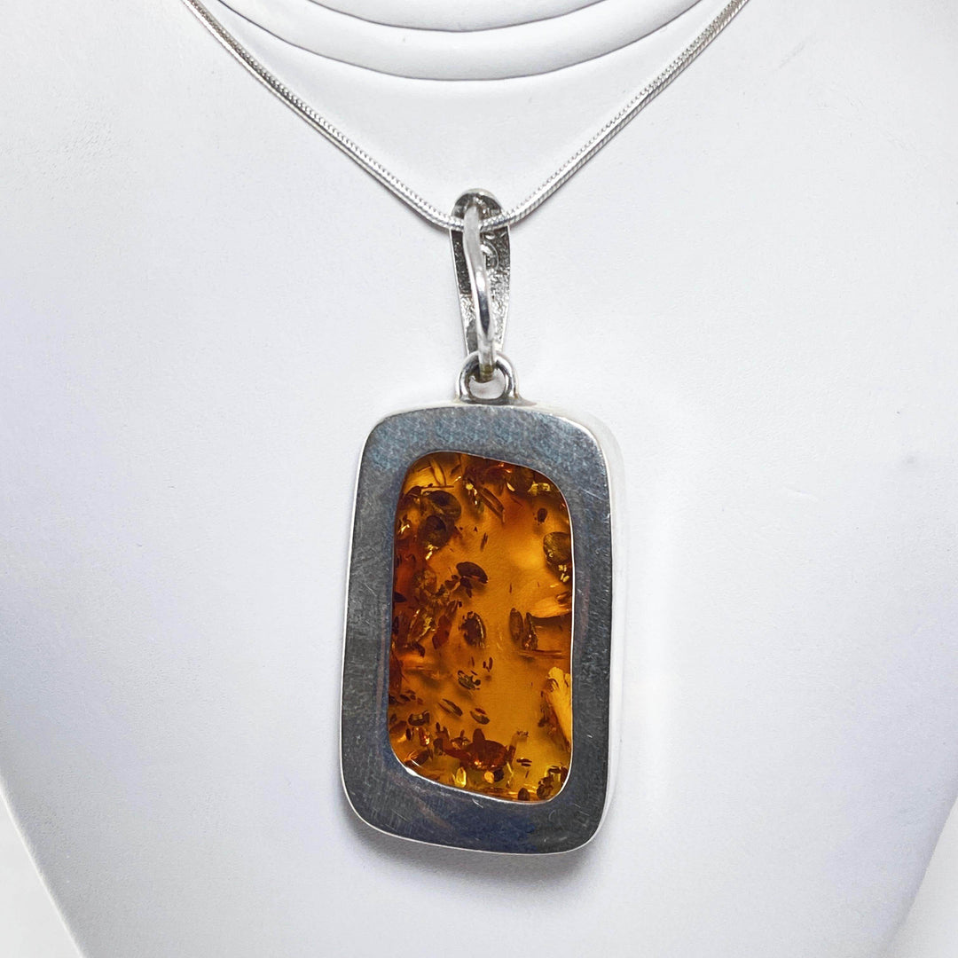 Cognac Amber Pendant - Rocks and Gems Canada