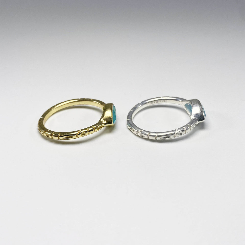 Blue Onyx Ring - Rocks and Gems Canada