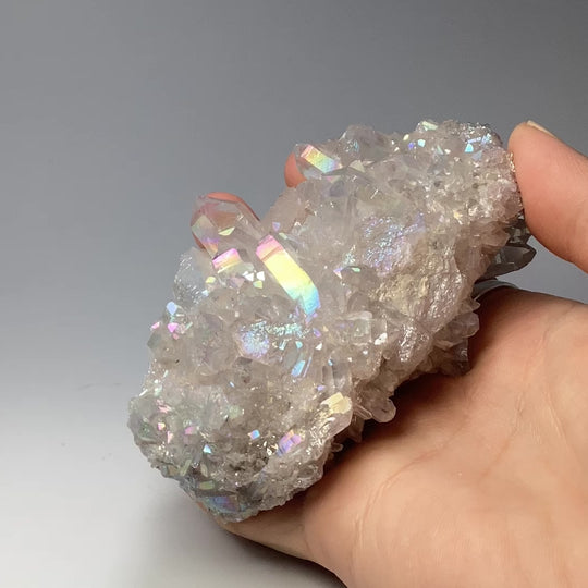 Opalescent Quartz Cluster