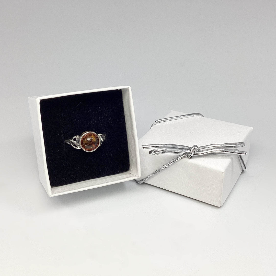 Cognac Amber Ring - Rocks and Gems Canada