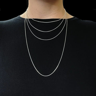 Sterling Silver Chain - Snake Style