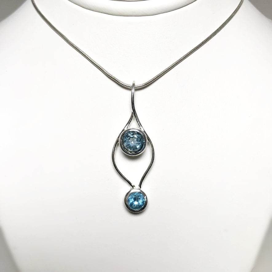 Blue Topaz Pendant - Rocks and Gems Canada