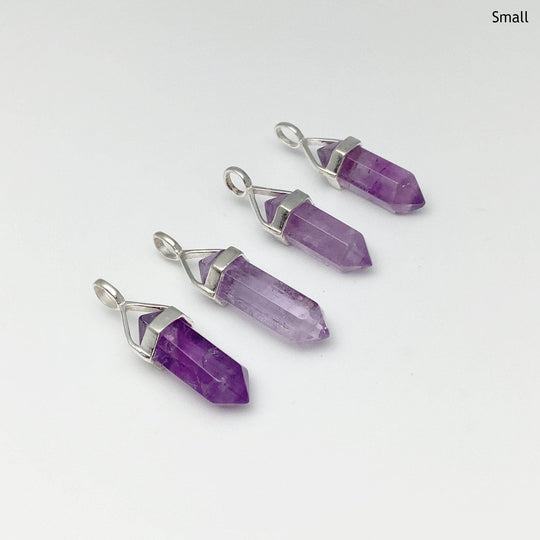 Amethyst Double Terminated Point Pendant - Rocks and Gems Canada