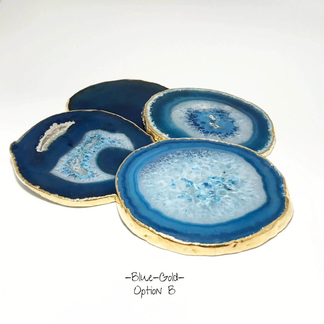 Agate Coasters - Set of 4 - Rocks and Gems Canada