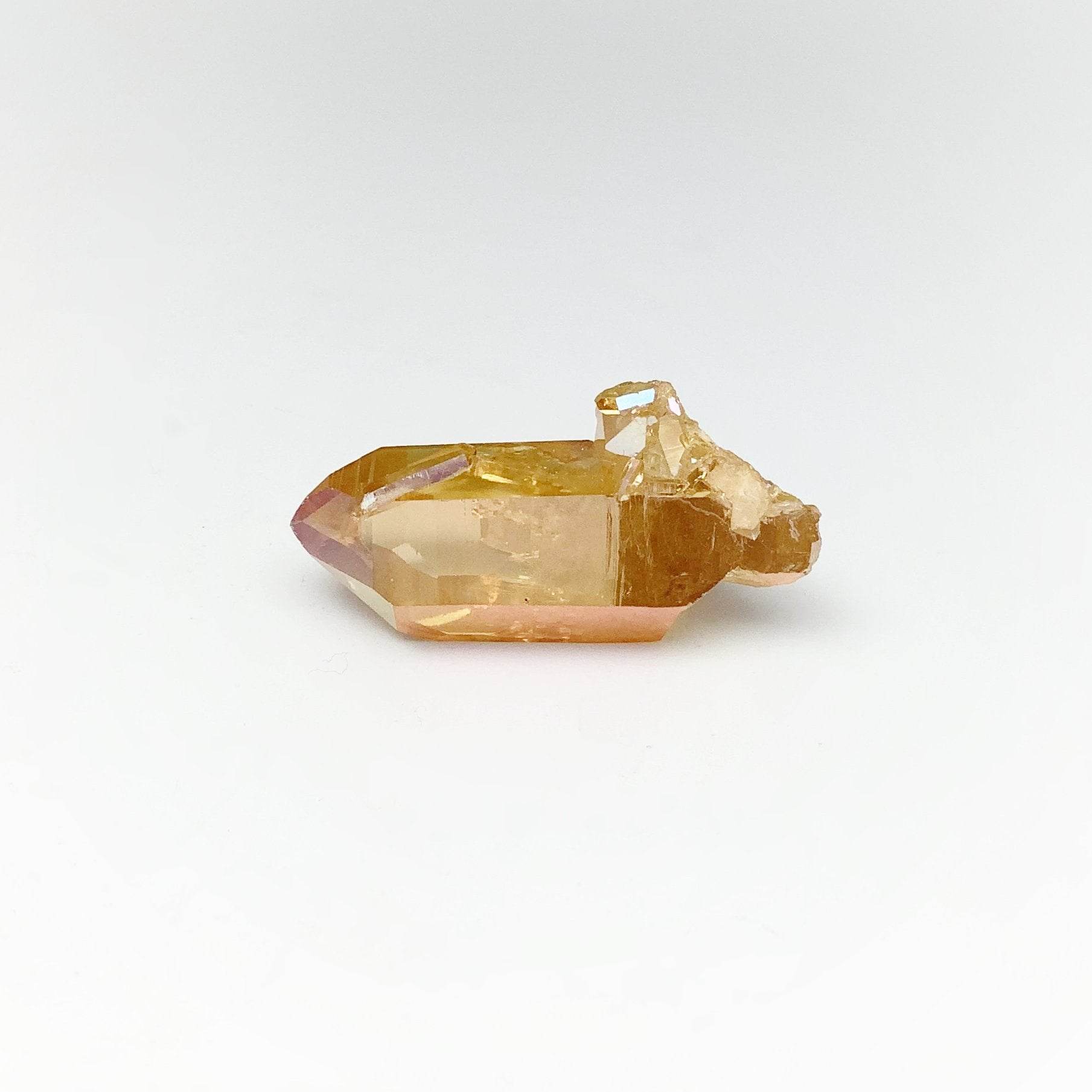 Sunset Aura Quartz Cluster - Rocks and Gems Canada