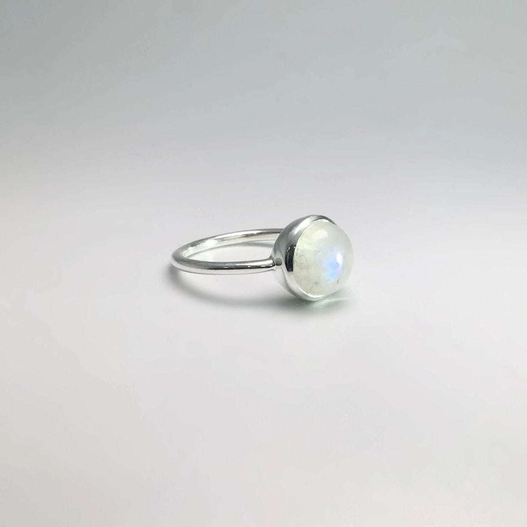 Rainbow Moonstone Ring - Rocks and Gems Canada