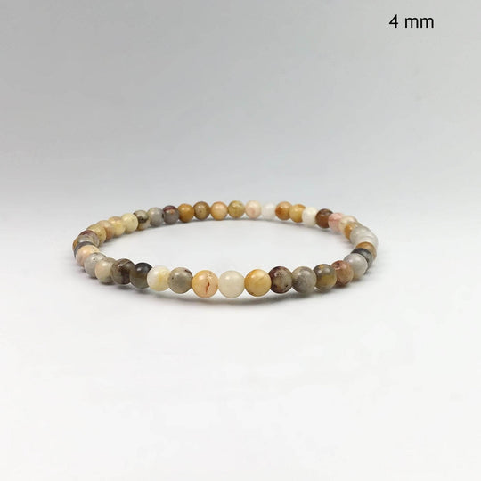 Natural Crazy Lace Agate Beaded Bracelet - Rocks and Gems Canada