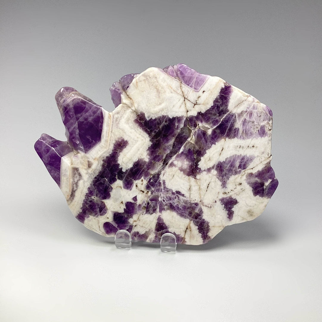 Chevron Amethyst Slice - Rocks and Gems Canada