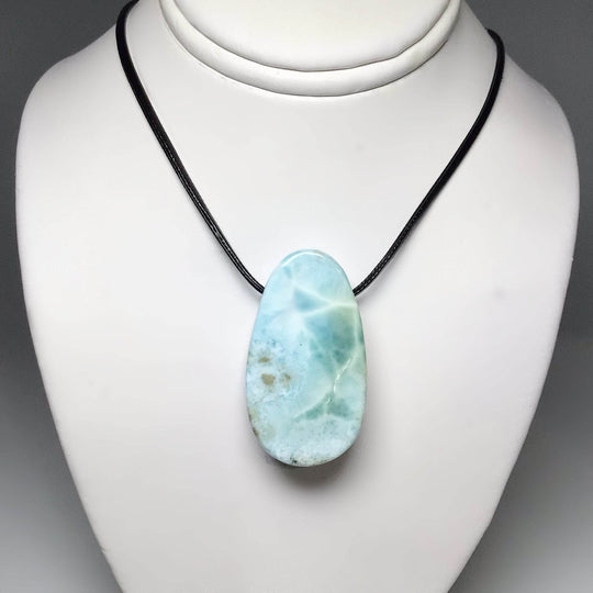 Larimar Drilled Pendant - Rocks and Gems Canada