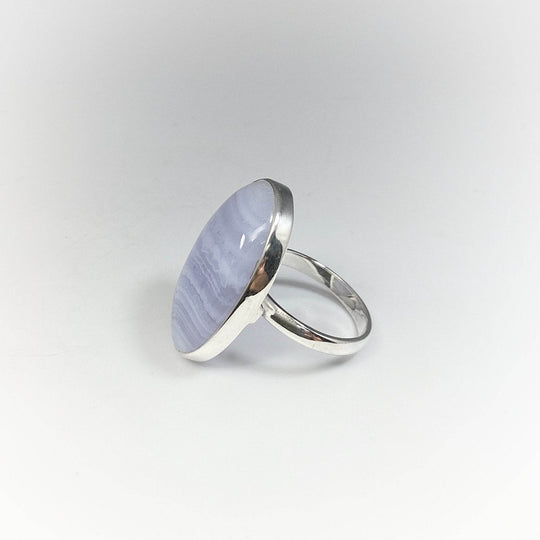 Blue Lace Agate Ring - Rocks and Gems Canada