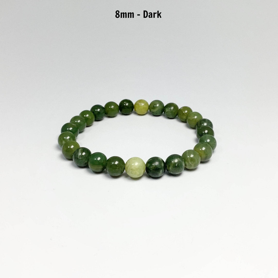 Mixed Green Canadian Jade Beaded Bracelet - Rocks and Gems Canada