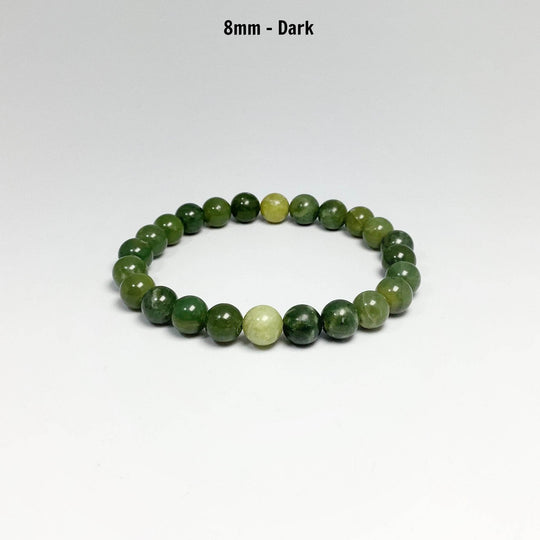 Mixed Green Canadian Jade Beaded Bracelet - Rocks and Gems Canada