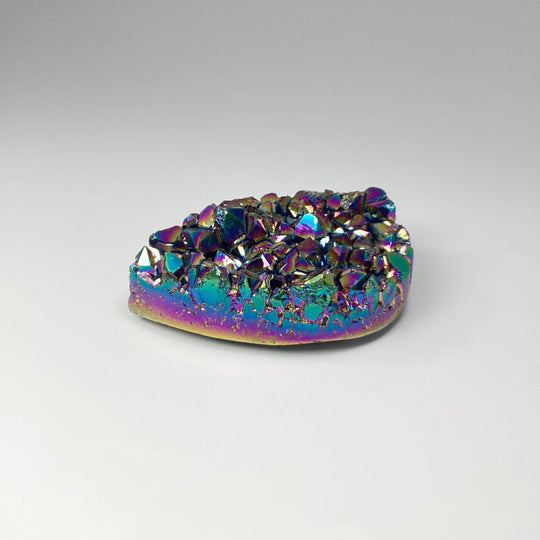 Rainbow Amethyst Druze Cluster Teardrop Carving - Rocks and Gems Canada