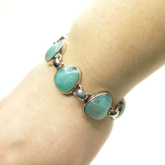 Aquaprase Sterling Silver Bracelet - Rocks and Gems Canada