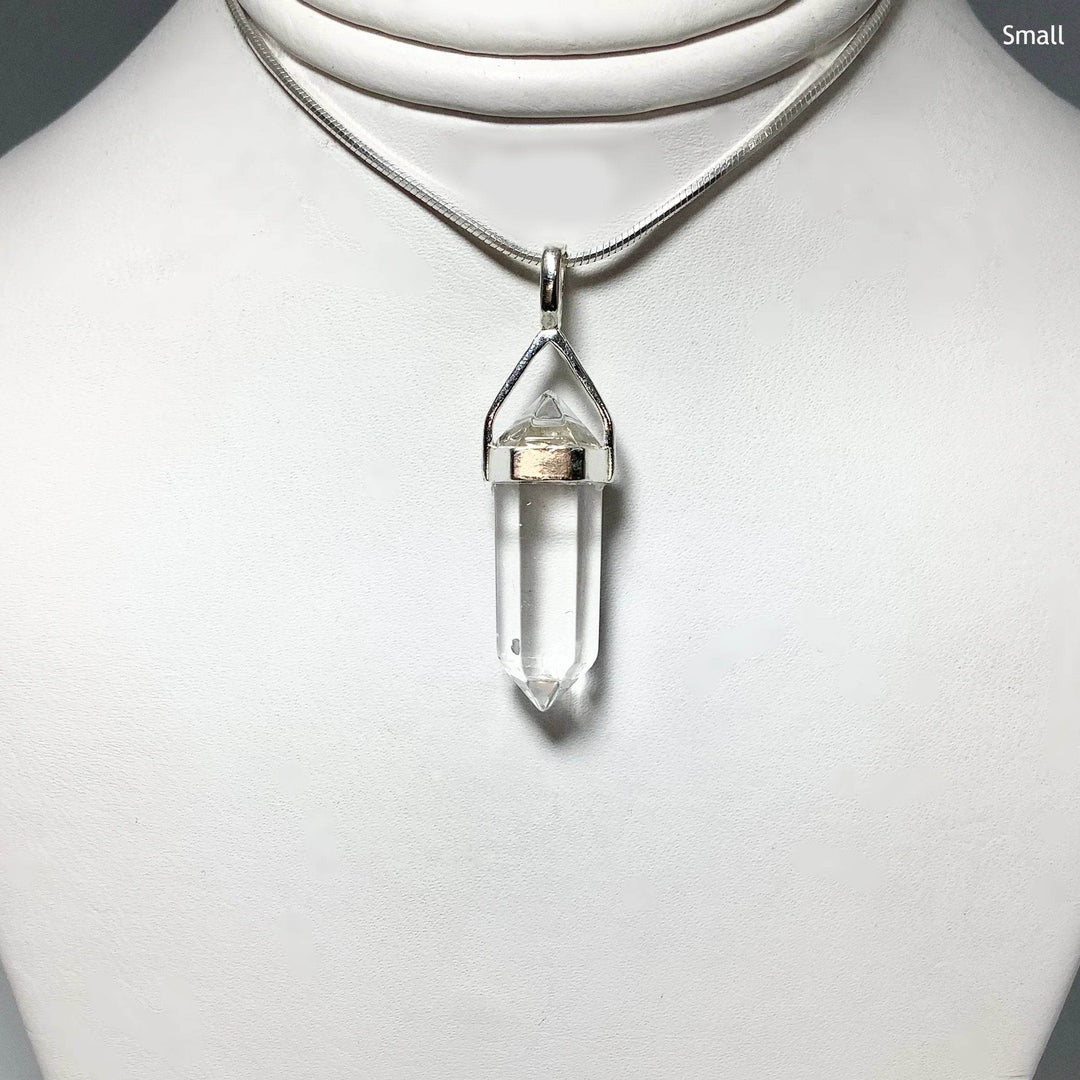 Quartz Double Terminated Point Pendant - Rocks and Gems Canada