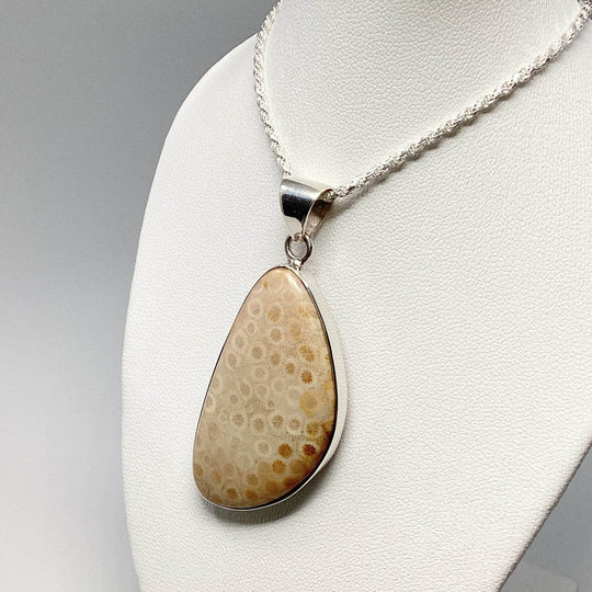 Fossilized Coral Pendant - Rocks and Gems Canada