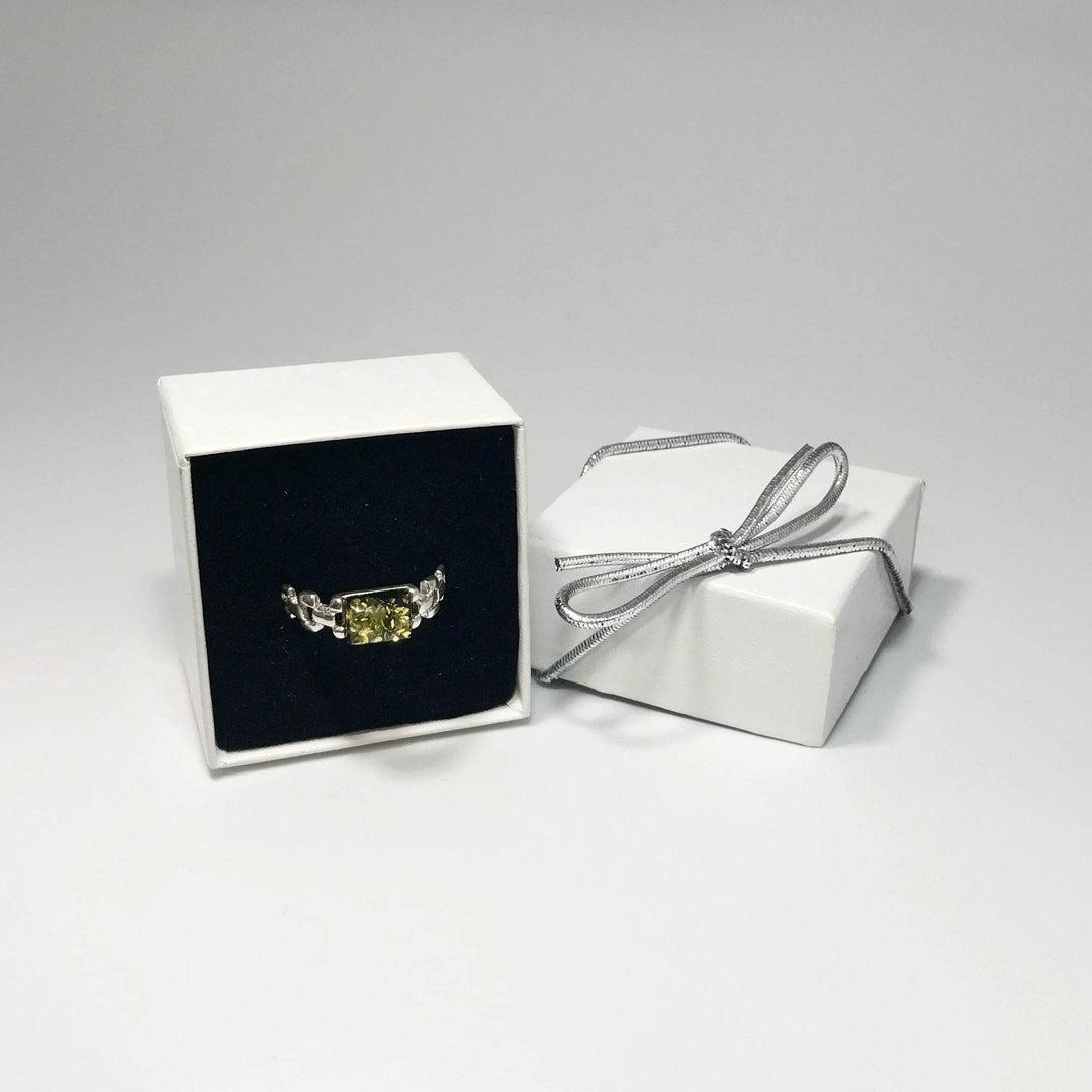 Green Amber Ring - Rocks and Gems Canada