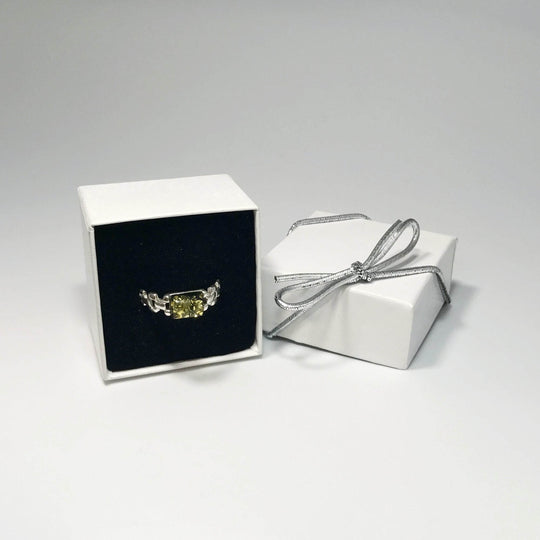 Green Amber Ring - Rocks and Gems Canada