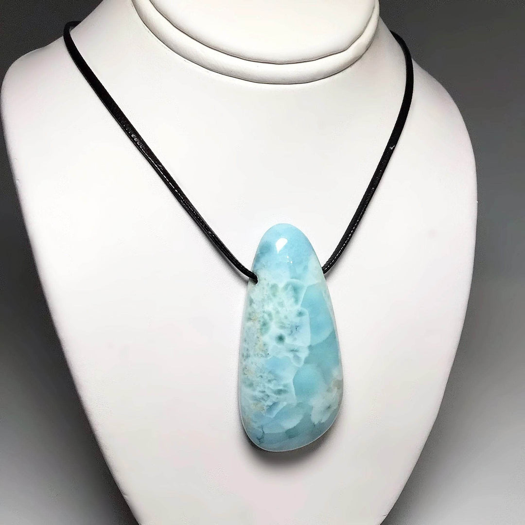 Larimar Drilled Pendant - Rocks and Gems Canada