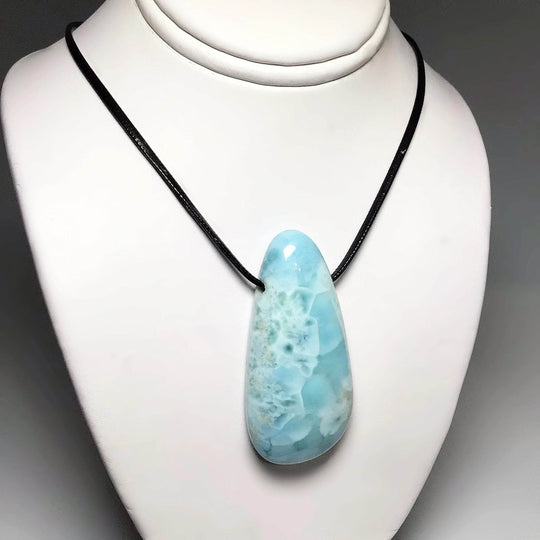 Larimar Drilled Pendant - Rocks and Gems Canada