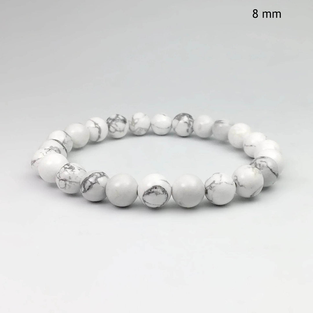 Howlite Beaded Bracelet - Rocks and Gems Canada