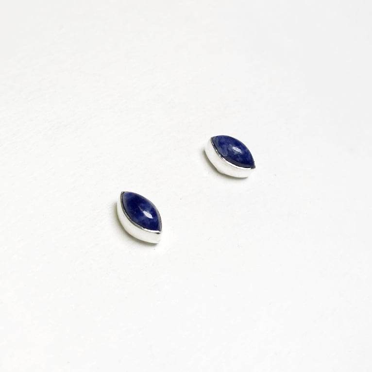 Sodalite Stud Earrings - Rocks and Gems Canada