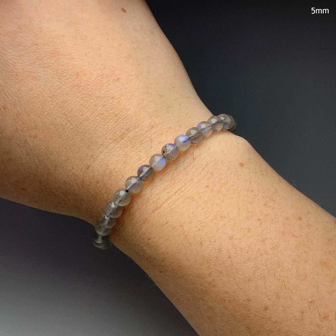 Labradorite Beaded Bracelet - Rocks and Gems Canada