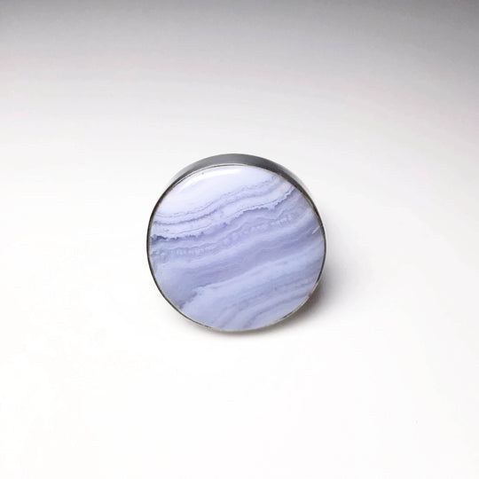 Blue Lace Agate Ring - Rocks and Gems Canada