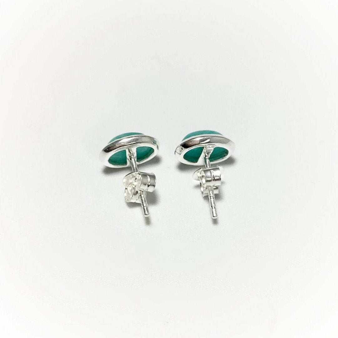 Amazonite Stud Earrings - Rocks and Gems Canada