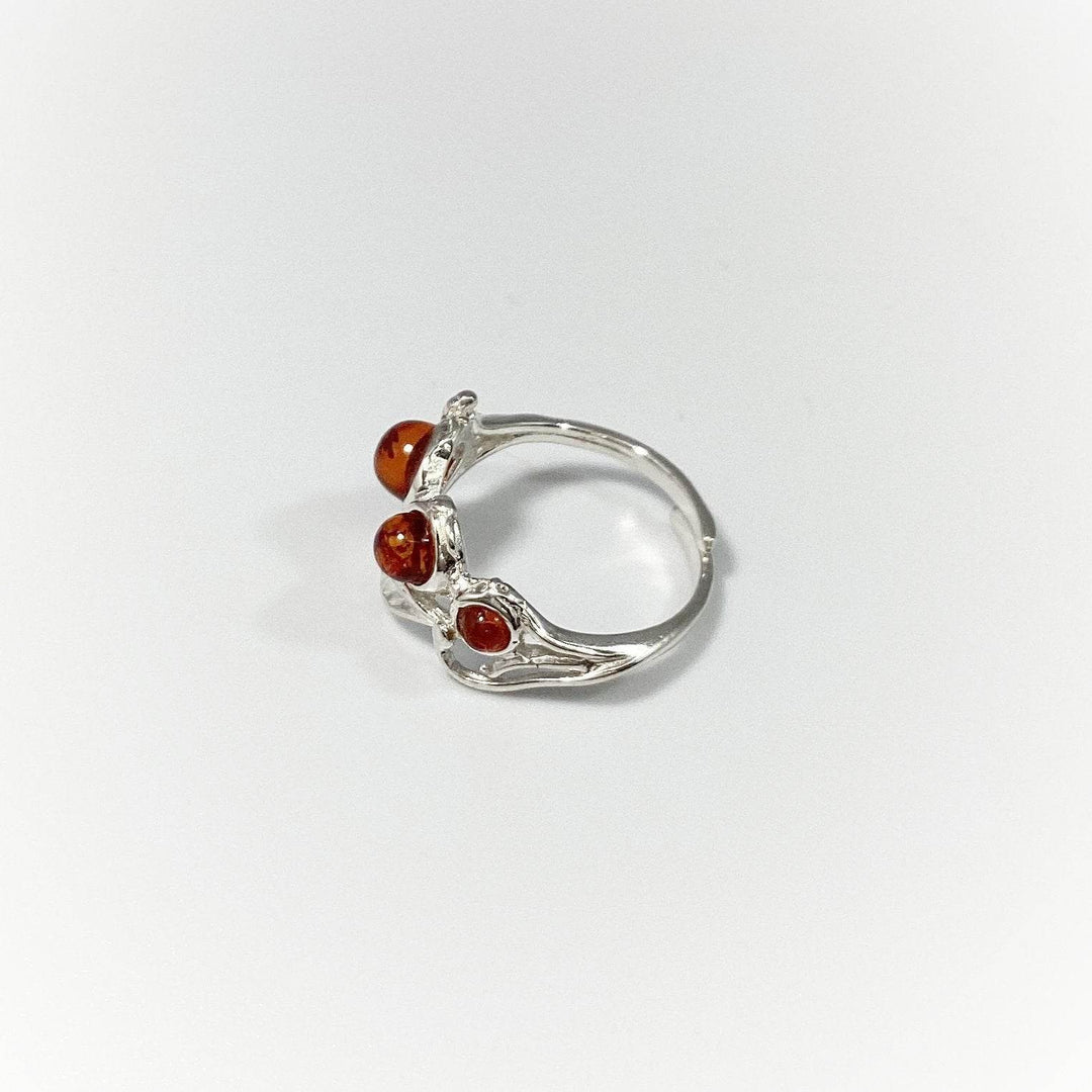 Cognac Amber Ring - Rocks and Gems Canada