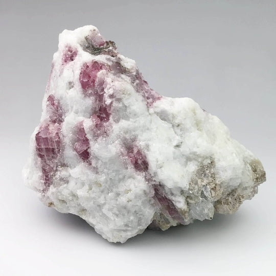 Pink Tourmaline with Aquamarine in Matrix - Rocks and Gems Canada