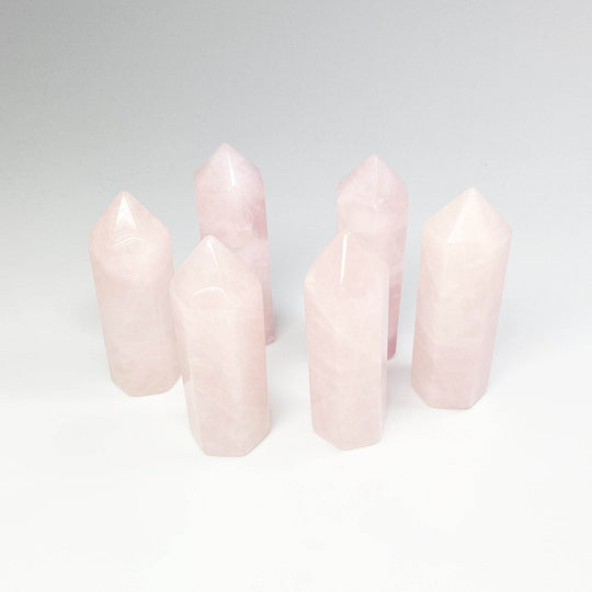 Polished Rose Quartz Point - Rocks and Gems Canada