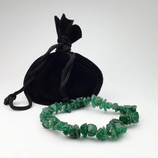 Green Fuchsite Chip Beaded Bracelet - Rocks and Gems Canada