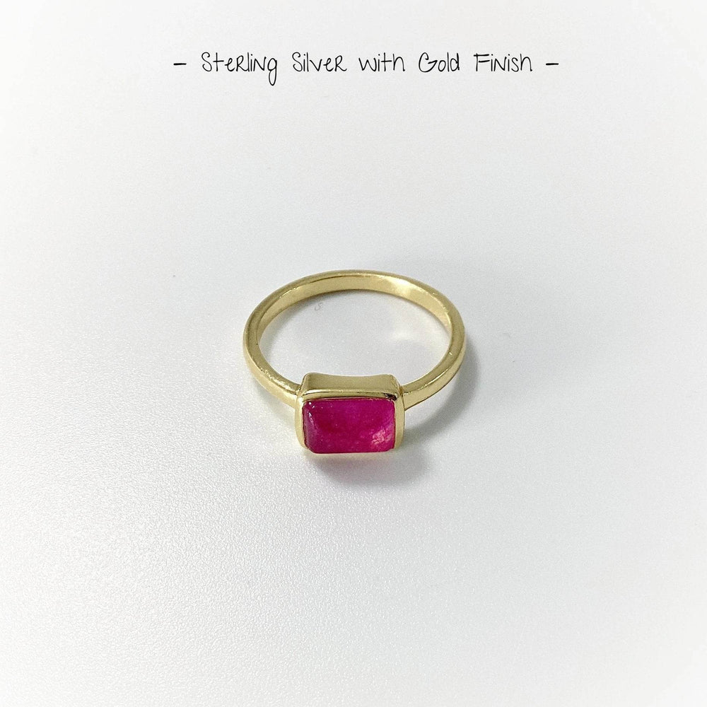 Pink Jade Ring - Rocks and Gems Canada