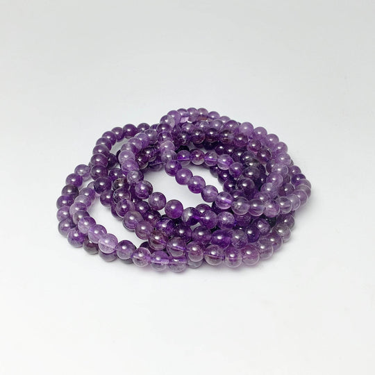 Amethyst Beaded Bracelet - Rocks and Gems Canada