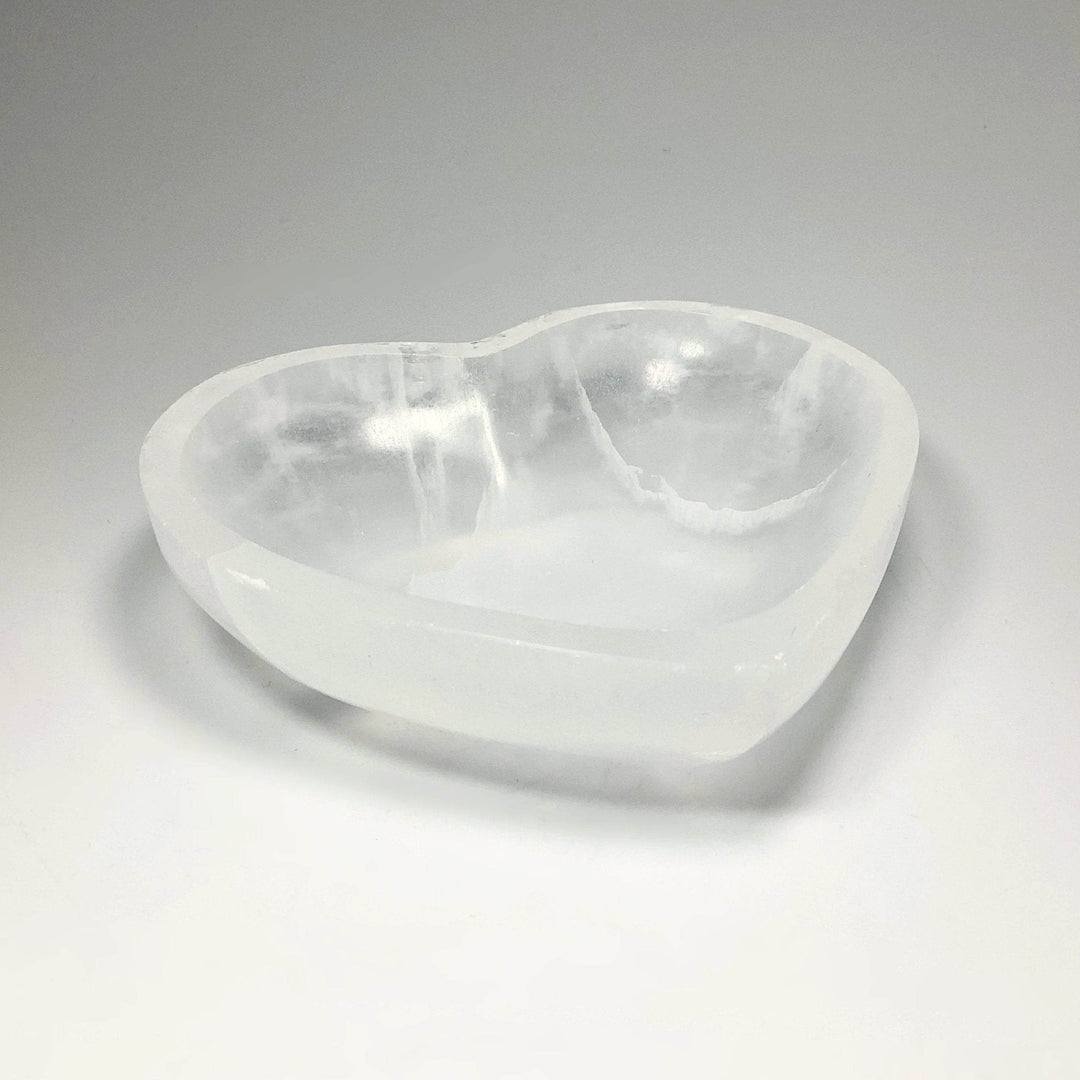Selenite Heart Bowl - Rocks and Gems Canada