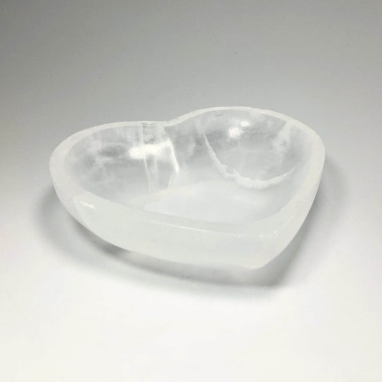 Selenite Heart Bowl - Rocks and Gems Canada
