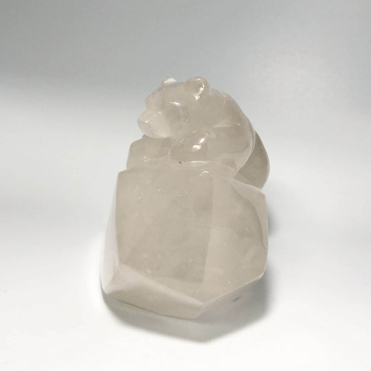 Quartz Bear Carving - Rocks and Gems Canada