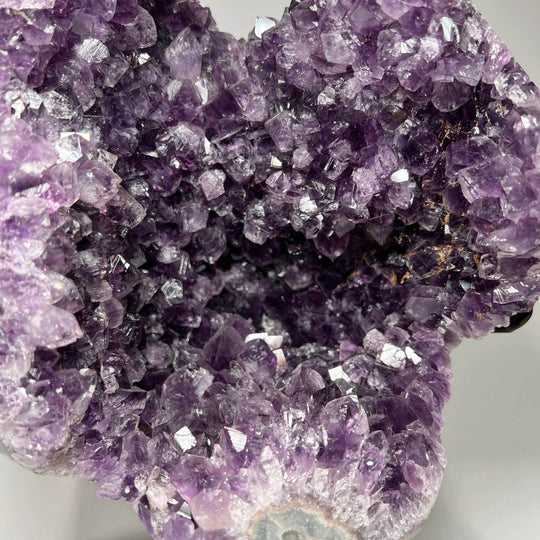 Large Amethyst Druze Cluster on Display Stand - Rocks and Gems Canada