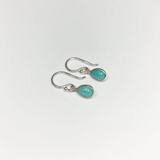 Amazonite Dangle Earrings - Rocks and Gems Canada