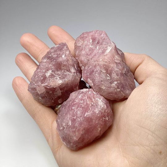 Guava Rose Quartz Rough Chunk - Rocks and Gems Canada