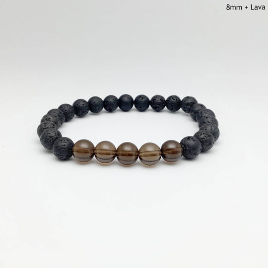 Smoky Quartz Beaded Bracelet - Rocks and Gems Canada