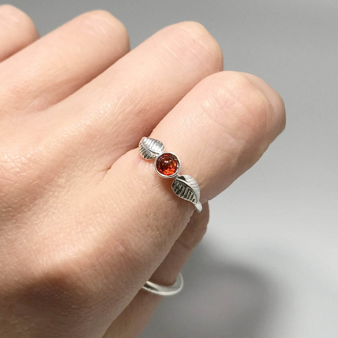 Cognac Amber Ring - Rocks and Gems Canada