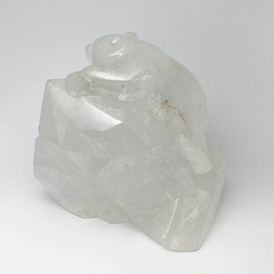 Quartz Bear Carving - Rocks and Gems Canada