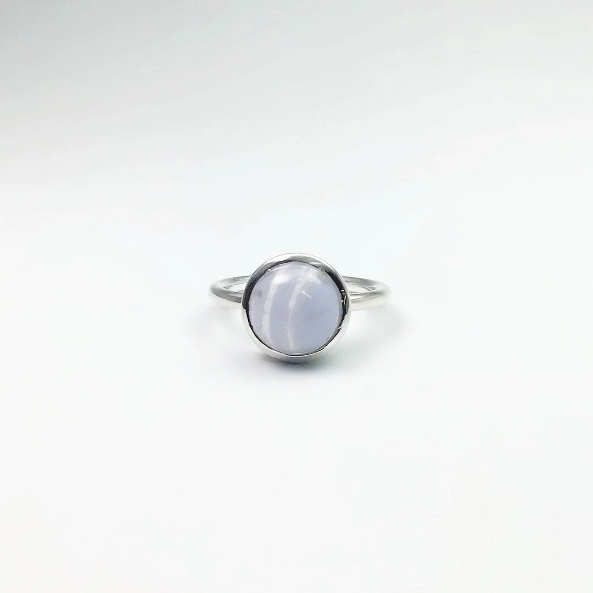 Blue Lace Agate Ring - Rocks and Gems Canada