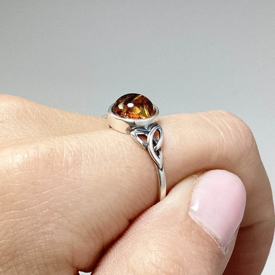 Cognac Amber Ring - Rocks and Gems Canada