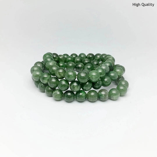 Canadian Jade Triple Wrap Beaded Bracelet - Rocks and Gems Canada