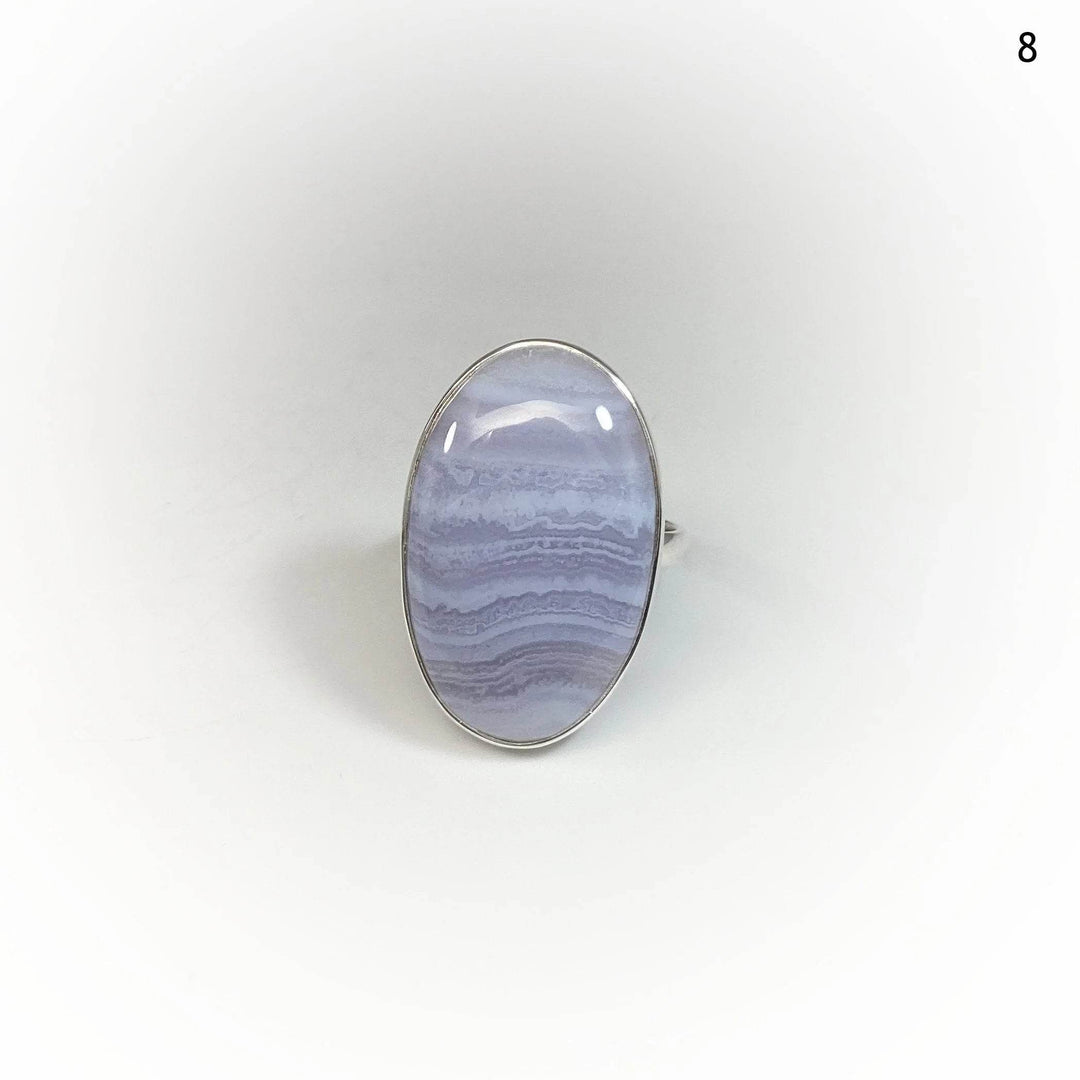 Blue Lace Agate Ring - Rocks and Gems Canada
