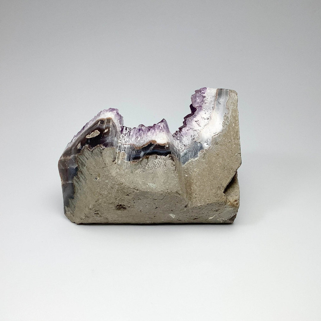 Amethyst Druze Cluster Mountain Carving - Rocks and Gems Canada